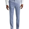 Calvin Klein Slim Fit Suit Separates Linen-Blend Pants, Light Blue -&Collar Shop MW40 3XE3 15 CALVIN KLEIN LT BLUE TWILL MAIN