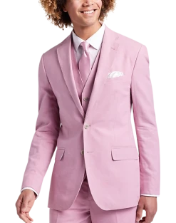 JOE Joseph Abboud Slim Fit Linen Blend Suit Separates Coat, Raspberry