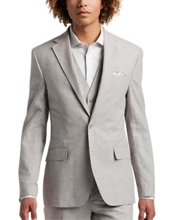 JOE Joseph Abboud Slim Fit Linen Blend Suit Separates, Raspberry -&Collar Shop MW40 3XGF 16 JOE JOSEPH ABBOUD LIGHT GRAY ALT7