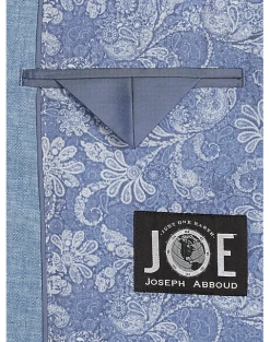 JOE Joseph Abboud Slim Fit Linen Blend Suit Separates, Teal -&Collar Shop MW40 3XGF 70 JOE JOSEPH ABBOUD DUSTY BLUE ALT3