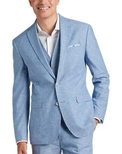 JOE Joseph Abboud Slim Fit Linen Blend Suit Separates, Teal -&Collar Shop MW40 3XGF 70 JOE JOSEPH ABBOUD DUSTY BLUE ALT7