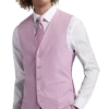 JOE Joseph Abboud Slim Fit Linen Blend Suit Separates Vest, Raspberry -&Collar Shop MW40 3XGK 11 JOE JOSEPH ABBOUD RASPBERRY MAIN