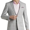 Egara Skinny Fit Suit Separates Coat, Gray & Pink Plaid -&Collar Shop MW40 3XH7 64 EGARA GRAY PINK PLAID MAIN