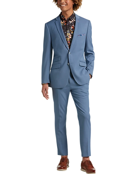 Paisley & Gray Slim Fit Suit Separates Coat, Slate Blue 4 Paisley & Gray Slim Fit Suit Separates Coat, Slate Blue - Image 2