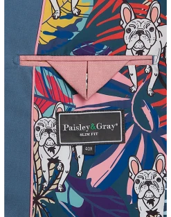 Paisley & Gray Slim Fit Suit Separates Coat, Slate Blue 12 Paisley & Gray Slim Fit Suit Separates Coat, Slate Blue -&Collar Shop MW40 3XJ0 82 PAISLEY GRAY SLATE BLUE ALT3
