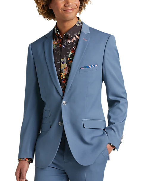 Paisley & Gray Slim Fit Suit Separates Coat, Slate Blue 3 Paisley & Gray Slim Fit Suit Separates Coat, Slate Blue