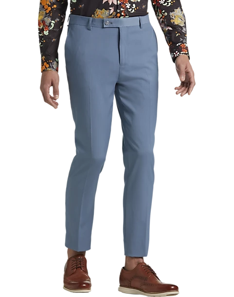 Paisley & Gray Slim Fit Suit Separates Pants, Slate Blue 3 Paisley & Gray Slim Fit Suit Separates Pants, Slate Blue