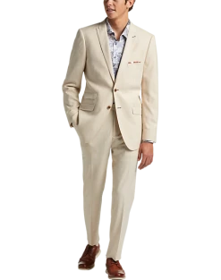 Paisley & Gray Slim Fit Suit Separates Coat, Silky Beige -&Collar Shop MW40 3XJF 05 PAISLEY GRAY SILKY BEIGE ALT1 1