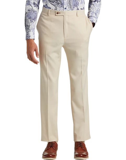 Paisley & Gray Slim Fit Suit Separates Pants, Silky Beige 3 Paisley & Gray Slim Fit Suit Separates Pants, Silky Beige