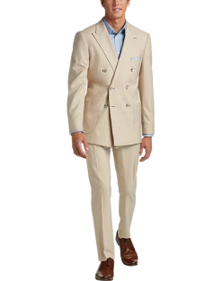 Paisley & Gray Slim Fit Suit Separates Coat, Natural & Blue Stripe -&Collar Shop MW40 3XJL 21 PAISLEY GRAY NATURAL BLUE ALT1