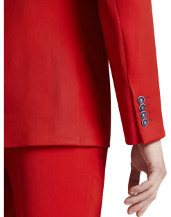 Paisley & Gray Slim Fit Suit Separates Coat, Hot Rod Red -&Collar Shop MW40 3XJW 11 PAISLEY GRAY HOT ROD RED ALT2