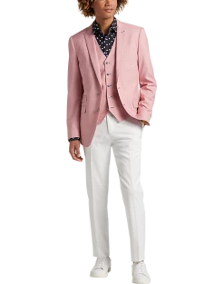 Paisley & Gray Slim Fit Suit Separates Coat, Pink Carnation -&Collar Shop MW40 3XK0 45 PAISLEY GRAY PINK CARNATION ALT5