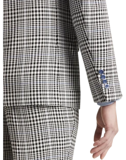 Paisley & Gray Slim Fit Suit Separates, Black And White Houndstooth -&Collar Shop MW40 3XK5 87 PAISLEY GRAY BLACK WHITE HOUNDS CHECK ALT2 1