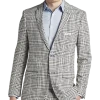 Paisley & Gray Slim Fit Suit Separates, Black And White Houndstooth -&Collar Shop MW40 3XK5 87 PAISLEY GRAY BLACK WHITE HOUNDS CHECK MAIN 1