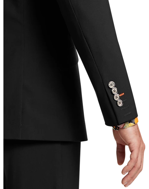 Paisley & Gray Slim Fit Double Breasted Suit Separates, Jet Black 5 Paisley & Gray Slim Fit Double Breasted Suit Separates, Jet Black - Image 3