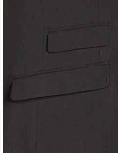 Paisley & Gray Slim Fit Double Breasted Suit Separates Coat, Jet Black -&Collar Shop MW40 3XK9 02 PAISLEY GRAY JET BLACK ALT4 1