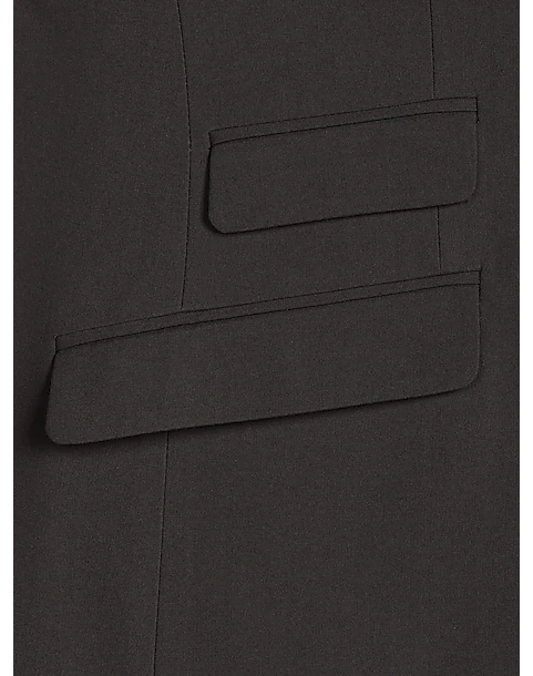 Paisley & Gray Slim Fit Double Breasted Suit Separates, Jet Black 7 Paisley & Gray Slim Fit Double Breasted Suit Separates, Jet Black - Image 5