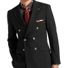 Paisley & Gray Slim Fit Double Breasted Suit Separates, Jet Black -&Collar Shop MW40 3XK9 02 PAISLEY GRAY JET BLACK MAIN