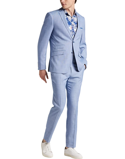 Paisley & Gray Slim Fit Suit Separates, Blue Sharkskin 4 Paisley & Gray Slim Fit Suit Separates, Blue Sharkskin - Image 2