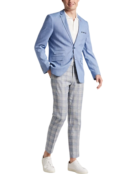 Paisley & Gray Slim Fit Suit Separates, Blue Sharkskin 8 Paisley & Gray Slim Fit Suit Separates, Blue Sharkskin - Image 6