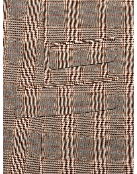 Paisley & Gray Slim Fit Suit Separates Coat, Tan And Gray Plaid 7 Paisley & Gray Slim Fit Suit Separates Coat, Tan And Gray Plaid - Image 5