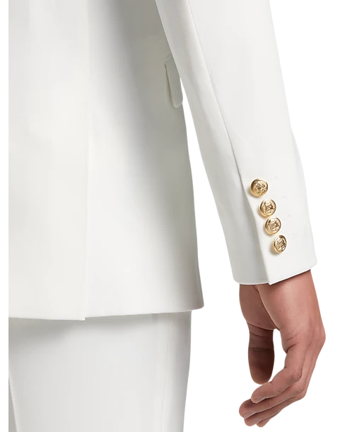 Paisley & Gray Slim Fit Suit Separates Jacket, White 5 Paisley & Gray Slim Fit Suit Separates Jacket, White - Image 3