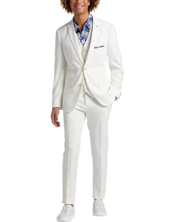 Paisley & Gray Slim Fit Suit Separates Jacket, White 15 Paisley & Gray Slim Fit Suit Separates Jacket, White -&Collar Shop MW40 3XL5 49 PAISLEY GRAY LILY WHITE ALT9
