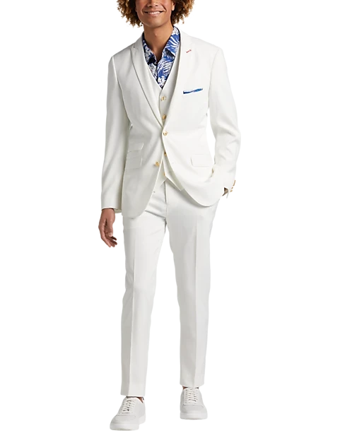 Paisley & Gray Slim Fit Suit Separates Jacket, White 9 Paisley & Gray Slim Fit Suit Separates Jacket, White - Image 7
