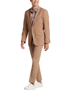 Paisley & Gray Slim Fit Suit Separates Coat, Nutmeg -&Collar Shop MW40 3XLA 08 PAISLEY GRAY NUTMEG ALT1