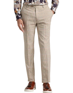 Paisley & Gray Slim Fit Suit Separates Pants, Tan Check
