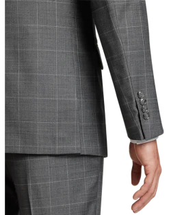Calvin Klein X-Fit Slim Fit Suit Separates Coat, Gray Windowpane -&Collar Shop MW40 3XMM 64 CALVIN KLEIN MED GRAY WINDOWPANE ALT1 1