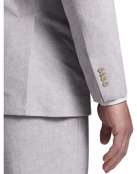 JOE Joseph Abboud Slim Fit Linen Blend Suit Separates Coat, Dusty Blue 4 JOE Joseph Abboud Slim Fit Linen Blend Suit Separates Coat, Dusty Blue - Image 2