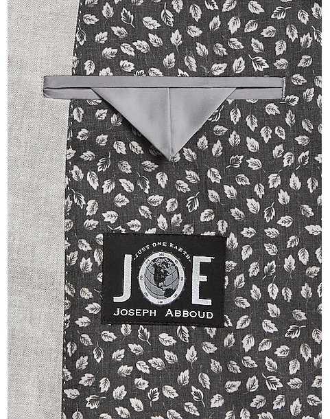 JOE Joseph Abboud Slim Fit Linen Blend Suit Separates Coat, Tan Chambray 5 JOE Joseph Abboud Slim Fit Linen Blend Suit Separates Coat, Tan Chambray - Image 3