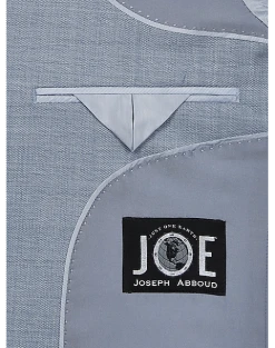 JOE Joseph Abboud Slim Fit Suit Separates Coat Light Blue Sharkskin -&Collar Shop MW40 3XNJ 15 JOE JOSEPH ABBOUD LT BLUE SHARKSKIN ALT3