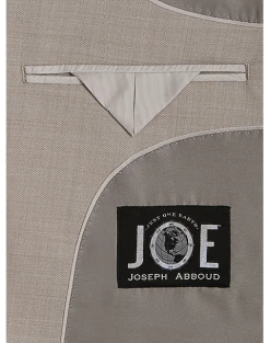 JOE Joseph Abboud Slim Fit Suit Separates Coat, Tan Sharkskin -&Collar Shop MW40 3XNR 05 JOE JOSEPH ABBOUD TAN SHARKSKIN ALT4