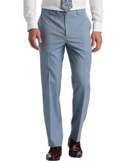 Pronto Uomo Modern Fit Suit Separates Pants, Blue Tic