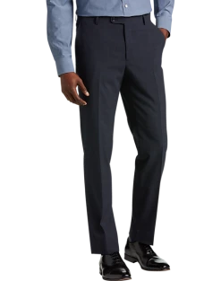 JOE Joseph Abboud Slim Fit Suit Separates Pants, Navy Plaid Seersucker