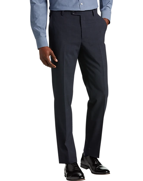 JOE Joseph Abboud Slim Fit Suit Separates Pants, Navy Plaid Seersucker 3 JOE Joseph Abboud Slim Fit Suit Separates Pants, Navy Plaid Seersucker