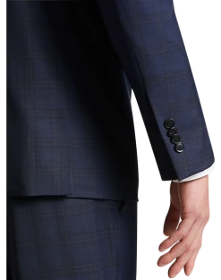 JOE Joseph Abboud Slim Fit Suit Separates, Navy Plaid -&Collar Shop MW40 3XTF 61 JOE JOSEPH ABBOUD NAVY PLAID ALT1 1