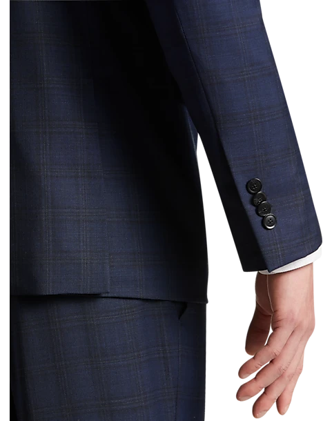 JOE Joseph Abboud Slim Fit Suit Separates Coat, Navy Plaid 4 JOE Joseph Abboud Slim Fit Suit Separates Coat, Navy Plaid - Image 2