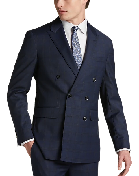 JOE Joseph Abboud Slim Fit Suit Separates Coat, Navy Plaid 3 JOE Joseph Abboud Slim Fit Suit Separates Coat, Navy Plaid