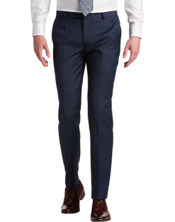 JOE Joseph Abboud Slim Fit Suit Separates Pants, Navy Plaid