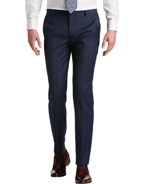 JOE Joseph Abboud Slim Fit Suit Separates Pants, Navy Plaid 3 JOE Joseph Abboud Slim Fit Suit Separates Pants, Navy Plaid