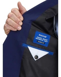 Haggar Smart Wash™ Classic Fit Suit Separates, Navy -&Collar Shop MW40 3Y4R 01 HAGGAR NAVY SOLID ALT2 1
