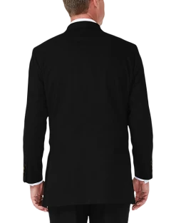 Haggar Premium Comfort 4-Way Stretch Slim Fit Suit Separates, Black -&Collar Shop MW40 3Y57 02 HAGGAR BLACK SOLID ALT1