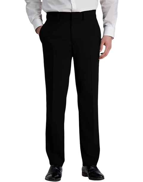 Haggar Premium Comfort 4-Way Stretch Slim Fit Suit Separates Pants, Black 3 Haggar Premium Comfort 4-Way Stretch Slim Fit Suit Separates Pants, Black