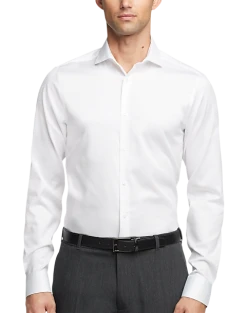 Calvin Klein Infinite Wrinkle Free Slim Fit Stretch Collar Dress Shirt, Light Blue -&Collar Shop MW40 540K 01 CALVIN KLEIN WHITE ALT3 7