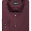 Awearness Kenneth Cole Slim Fit Performance Stretch Dress Shirt, Burgundy 2 Awearness Kenneth Cole Slim Fit Performance Stretch Dress Shirt, Burgundy -&Collar Shop MW40 55W0 11 AWEARNESS KENNETH COLE BURGUNDY TIC MAIN 2