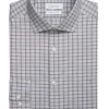 Calvin Klein Slim Fit Embroidered Logo Dress Shirt, Graphite Plaid -&Collar Shop MW40 5EWJ 03 CALVIN KLEIN GRAPHITE GREY MAIN