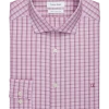 Calvin Klein Slim Fit Embroidered Logo Dress Shirt, Purple Lights Plaid 1 Calvin Klein Slim Fit Embroidered Logo Dress Shirt, Purple Lights Plaid -&Collar Shop MW40 5EWJ 30 CALVIN KLEIN PURPLE LIGHTS MAIN